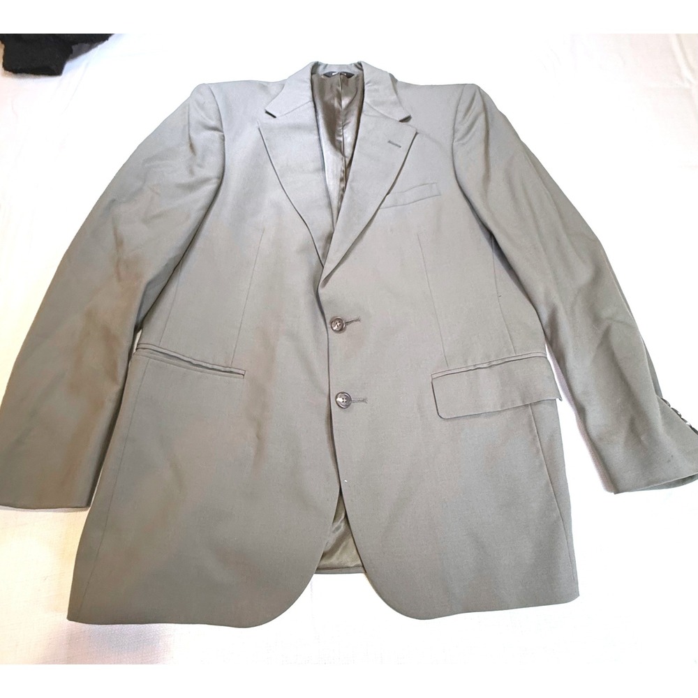 Vintage Polo University Club Ralph Lauren Wool Blazer USA 90s‎ Green Gray